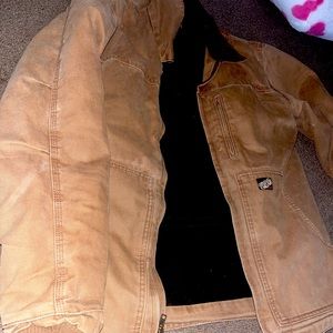 Gravel Gear winter coat light brown and black inside